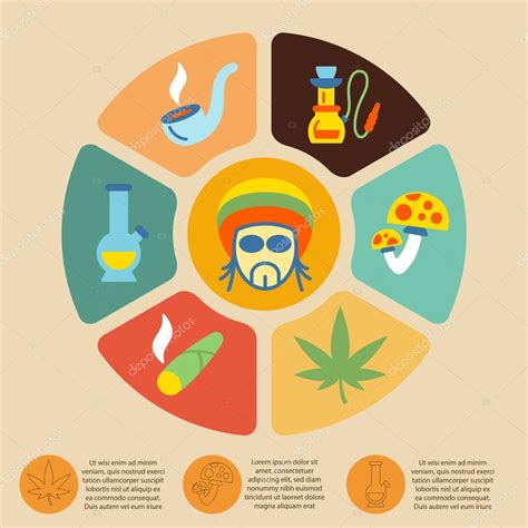 conjunto de drogas infografía — archivo imágenes vectoriales © macrovector 53599353