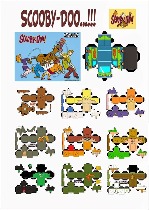 Scooby Doo Paper Toy Free Printable Papercraft Templa