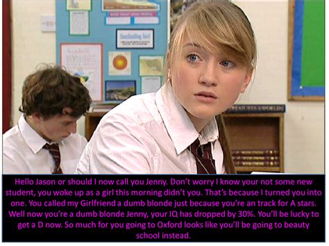 Hollyoaks Tg Captions Takes A Dumb Blonde To Know A Dumb Blonde