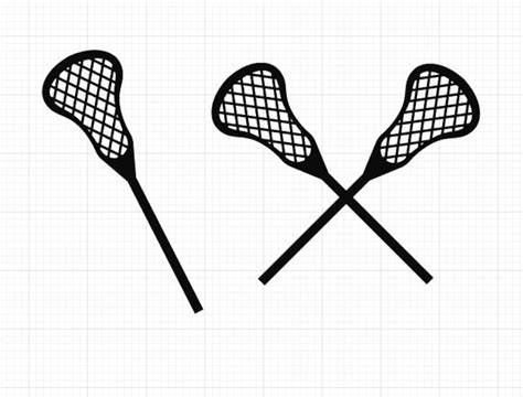 Lacrosse Stick Svg Lacrosse Cut File Crossed Sticks | Etsy