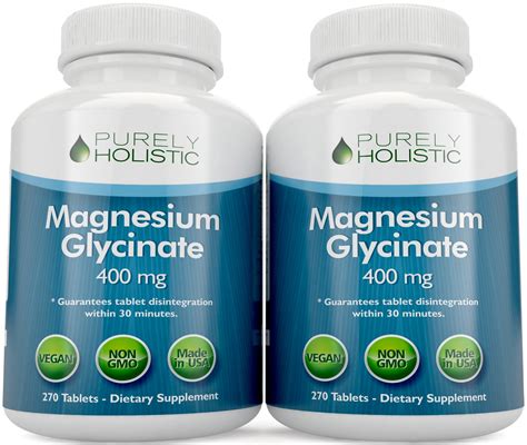 Magnesium Glycinate Chelated 400mg 270 Tablets Vegan Sleep Stress Relief Ebay