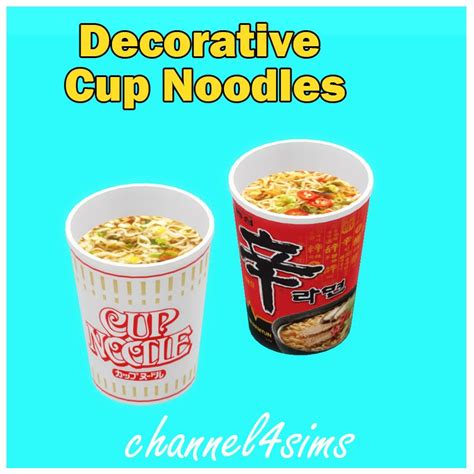 The Sims Sims Cc Cup Ramen Sims 4 Clutter Cup Noodles Lets Have