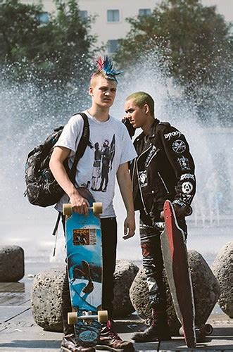 punk skaters booted skater punks collared boots flickr