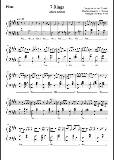 Ariana Grande Sheet Music Free Download In Pdf Or Midi On