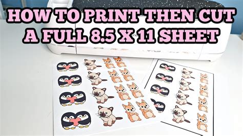 How To Print Then Cut Full Page Print Then Cut Trick Your Cricut To