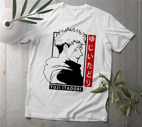 Yuji Itadori Jujutsu Kaisen Camiseta Jujutsukaisen Anime Etsy
