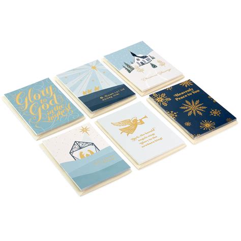 Heavenly Blessings Boxed Christmas Cards Assortment Pack Of 36 Boxed