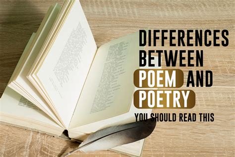 Differences Between Poem And Poetry You Should Read This