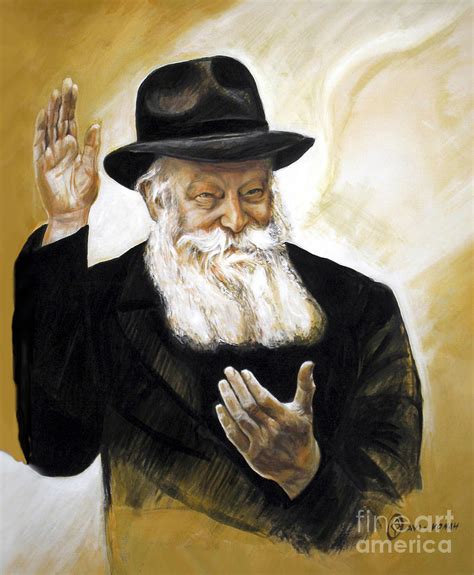 The Lubavitcher Rebbe Painting By Yael Avi Yonah
