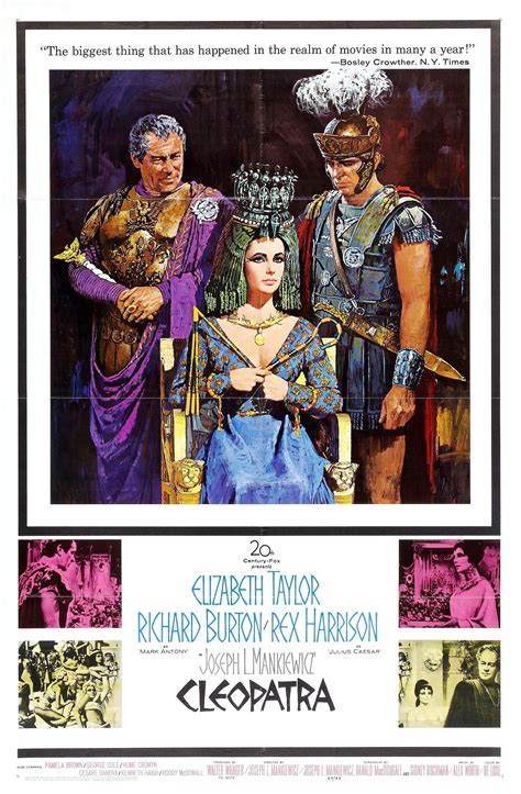 Cleopatra Movie Poster 1963 This Film Nearly Bankrupt 20th Century Fox For Nearly Two