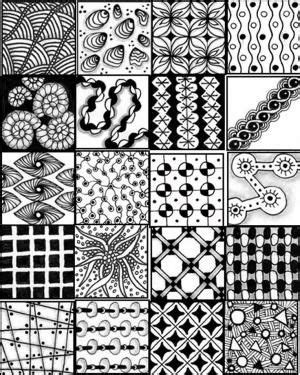 Zentangle® is an art form developed by rick roberts and maria thomas (who graciously allowed in zentangle, repetitive patterns fill defined spaces to form beautiful and complex designs that are. printable sheets to serve as a quick reference for ...
