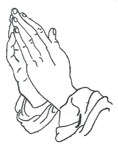 Praying Hands Line Drawing At Explore Collection