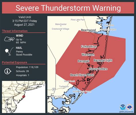 Nj Weather Severe Thunderstorm Warnings Flood Alerts Issued As