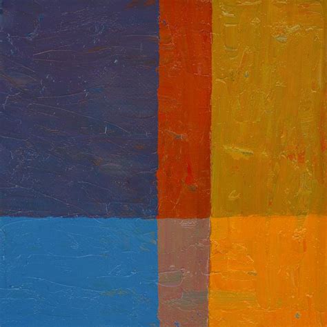 Cobalt Blue And Orange Painting By Michelle Calkins