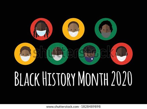 Black History Month 2020 Vector Illustration Stock Vector Royalty Free