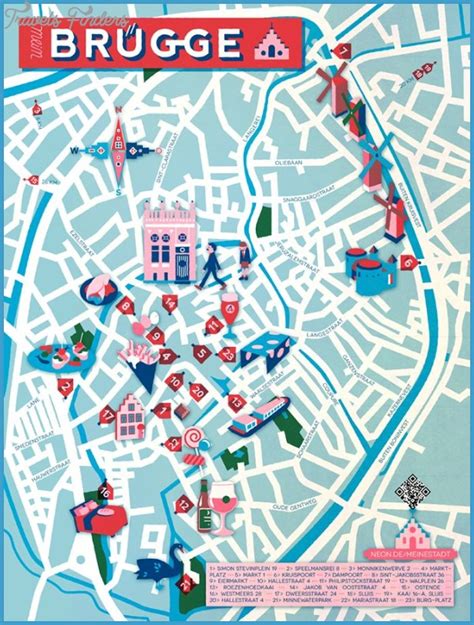 Bruges Map Travelsfinderscom