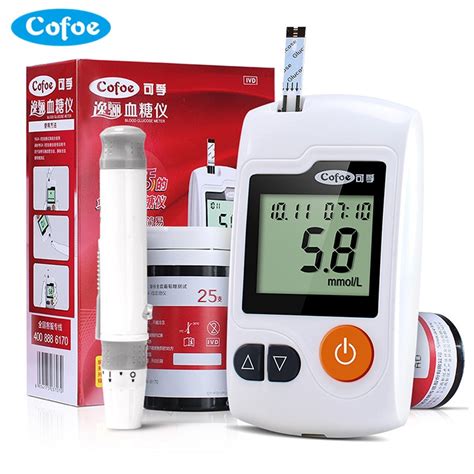 Big Discount Cofoe Yili Blood Glucose Meter With Pcs Test Strips
