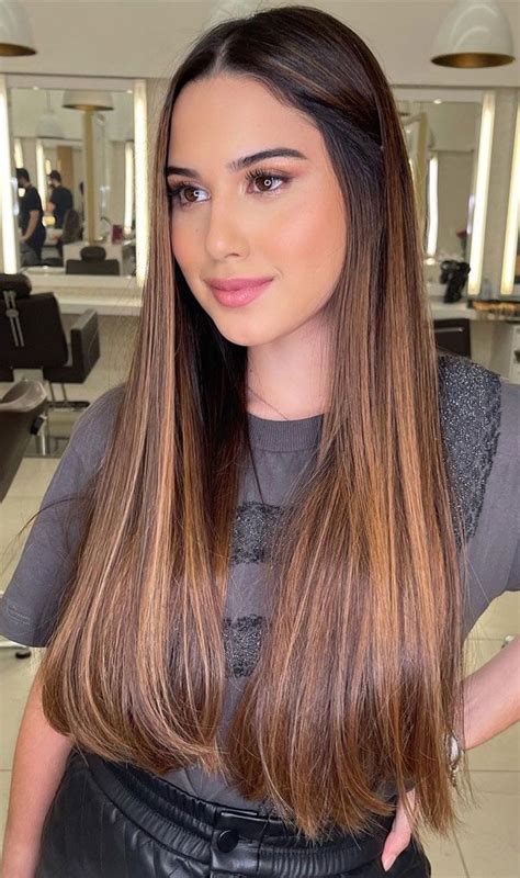 32 Beautiful Golden Brown Hair Color Ideas Balayage Straight Hair