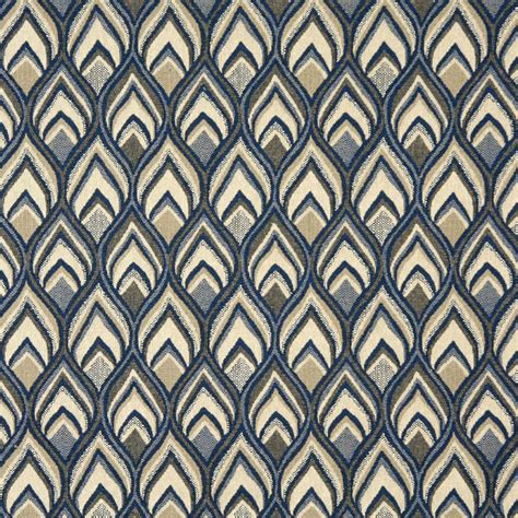 4.6 out of 5 stars 373 Cobalt Beige and Dark Blue Ogee Peacock Upholstery Fabric