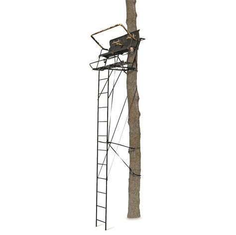 Muddy Stronghold 25 Xtl 18 Double Ladder Tree Stand 705517 Ladder Tree Stands At Sportsman