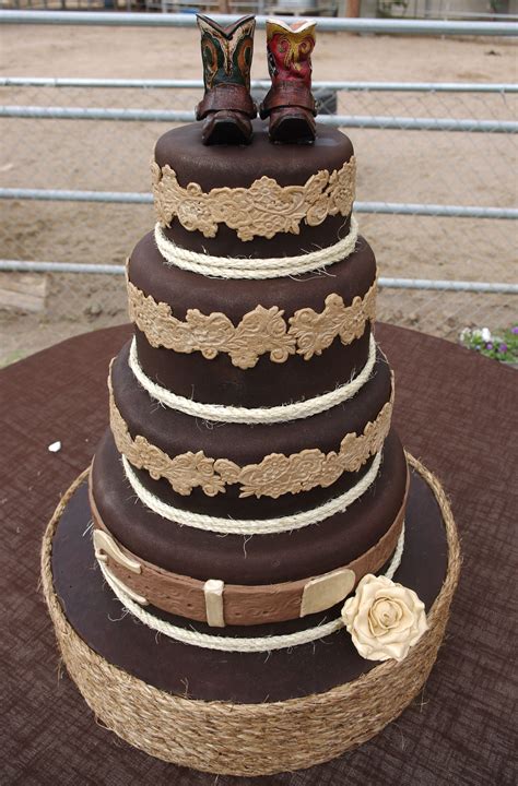 Wedding cake toppers custom and personalized just for you. Western Wedding Cake. Adorable!!! Looks like my birthday ...