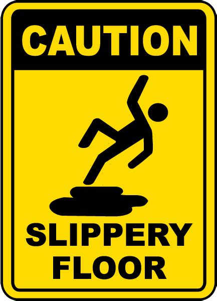 caution slippery floor sign e5333 by