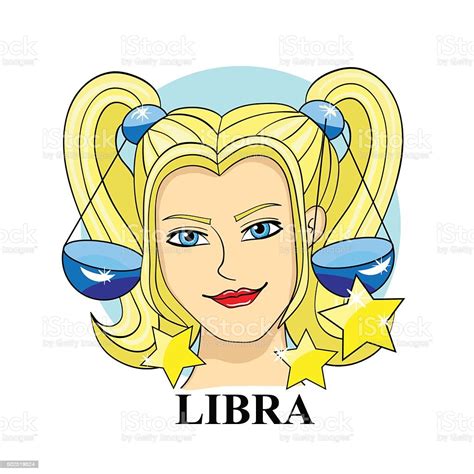 Ilustración De Libra Zodiac Pare Astrological Símbolo De Ilustración Y