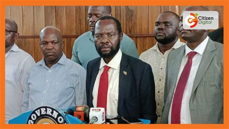 Governor Anyang Nyongo Peaceful Demonstrations Are On In Kisumu Youtube