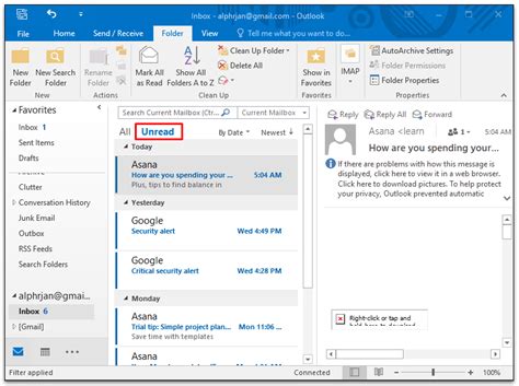How To View All Message In Outlook About Device