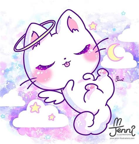 Cat Kawaii Anime Cute Drawings Img Vip