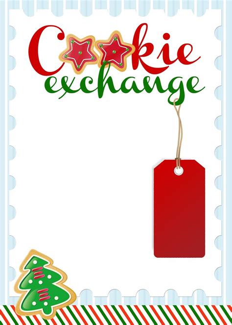 Free Printable Holiday Cookie Exchange Invitations
