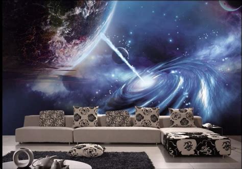 Custom Mural 3d Wallpaper Photo Universe Planet In Outer Space Decor