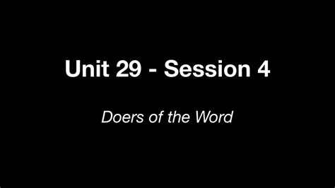 Childrens Ministry Doers Of The Word Unit 29 Session 4 Youtube
