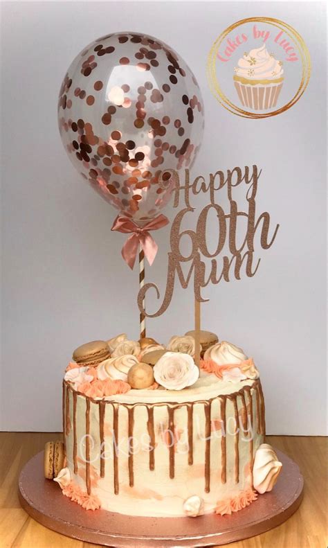 Explore unique and original tips from expert and. Rose gold 60th birthday drip cake | 60th birthday cake for mom, Birthday cake for mom, 60th ...