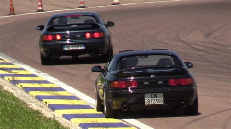 Toyota Mr2 Sw20 Turbo Track Battle And Fun Sideways On Board And Sound Youtube
