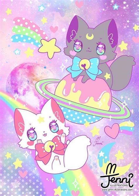 Space Kitty Cute Kawaii Animals Cute Kawaii Drawings Cute Animal