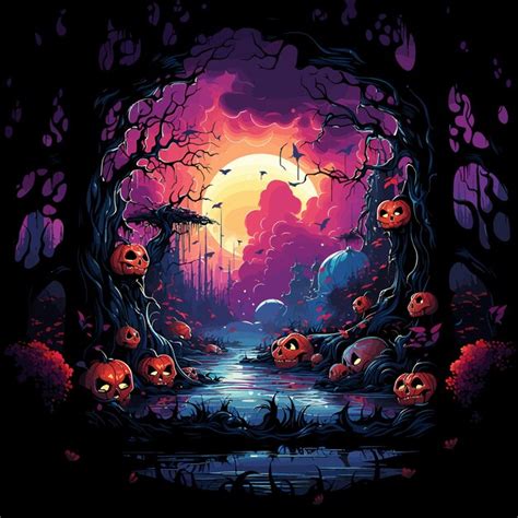 Premium Vector Halloween Pumpkin And Skull Art