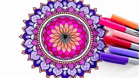 How To Draw Mandala Art For Beginners Easy Mandala Tutorial Youtube