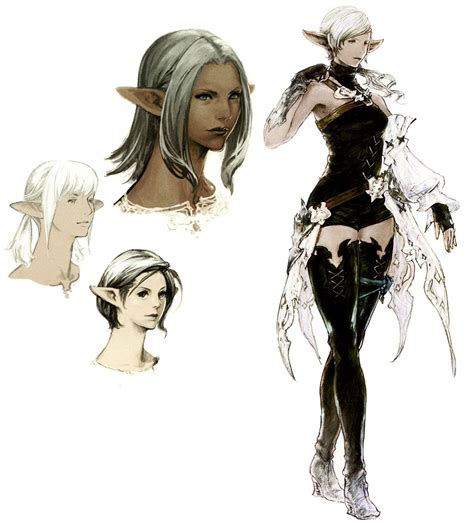 Elezen Female From Final Fantasy Xiv A Realm Reborn Illustration