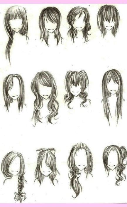 Short black hair anime girls? 19+ Ideas For Hair Tutorial Bangs Beauty | How to draw hair, Anime hair, Drawings