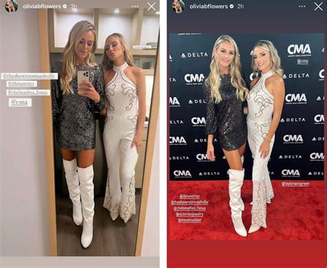 Olivia Flowers Taylor Ann Green Absolutely Stunned On The CMA Awards Red Carpet