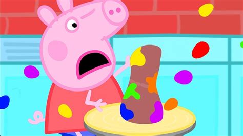 Peppa Pig Plays With Slimy Pottery Clay 🏺🐷 Peppa Pig Official Channel