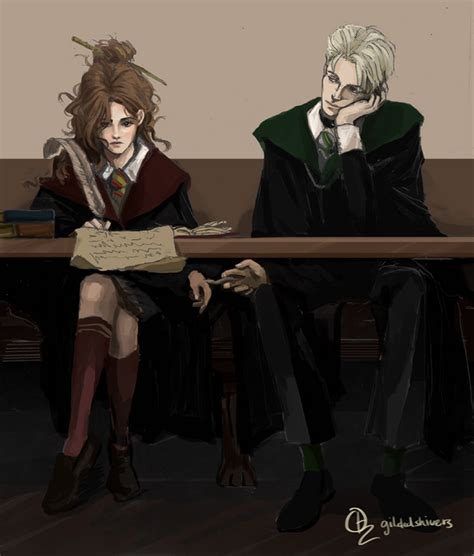 Dramione Fanart 12 In 2021 Harry Potter Anime Harry Potter Artwork Harry Potter Draco Malfoy