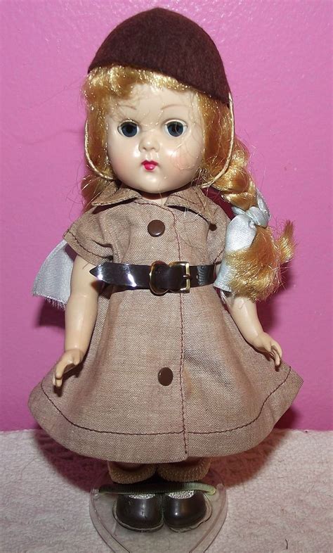 Gorgeous Vintage Walker Ginny Vogue Doll In Original Brownie Outfit