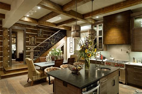 Aspen Colorado Cuvée Escapes Luxury Cabin Log Cabin Kitchens