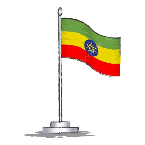 Ethiopia Flag Vector Illustration Ethiopia Flag Symbol National Png