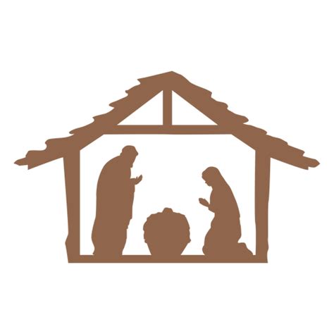 Nativity Of Jesus Scene Silhouette Transparent Png And Svg Vector File
