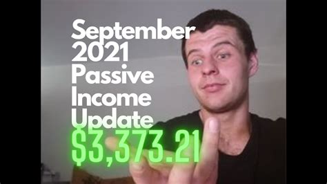 Update Passive Income For September 2021 Youtube