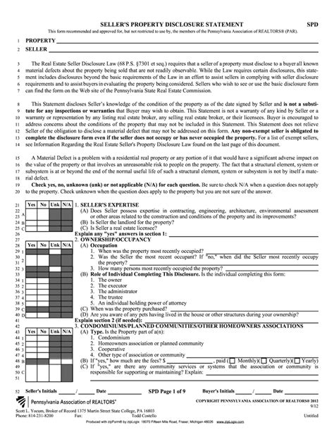 Pa Sellers Disclosure Form 2022 Pdf Fill Out And Sign Printable Pdf