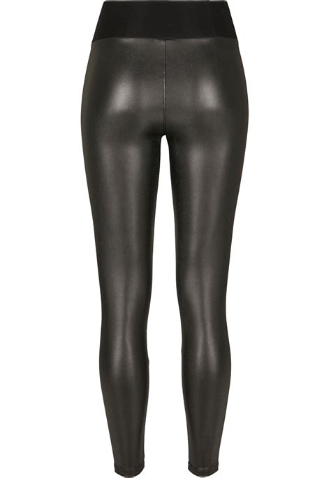 Ladies Faux Leather High Waist Leggings Tb3001